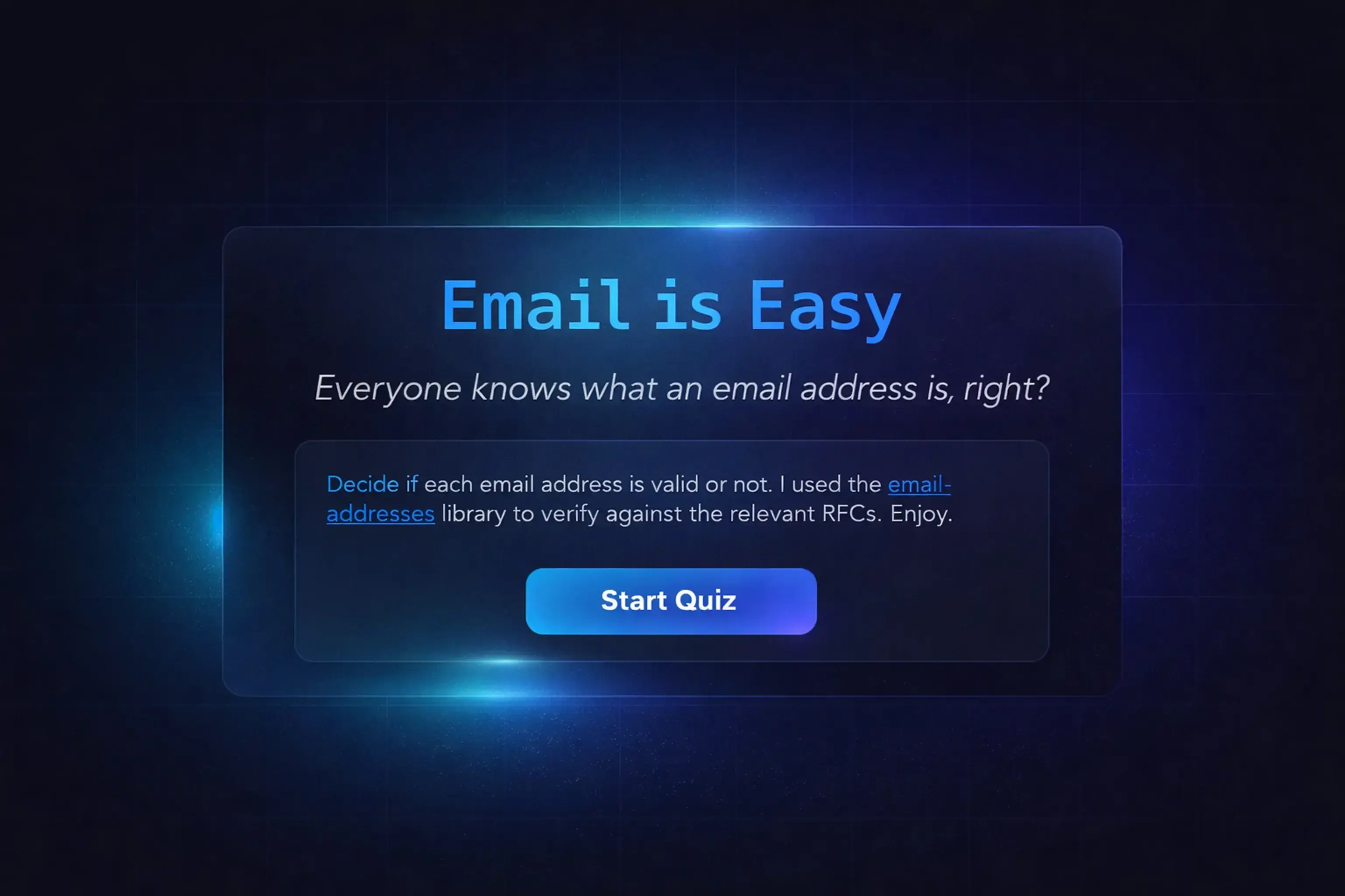 Email is Easy ๐ฉ